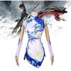 Exquisite Polyester Game Cosplay Costume For Women Elegant Floral Design