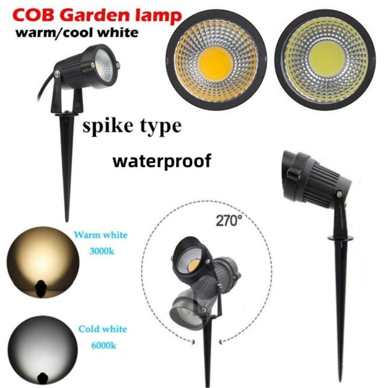 LED COB Garden Light 5W Spike Lawn Lamp Outdoor IP65 Waterproof Garden Decor Lighting Gardens Park Path Landscape Spotlight