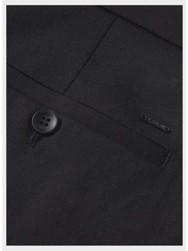 Herren Business Casual Maulbeerseide Hose: Neu, Locker geschnitten, Knitterarm, Elastisch, Dick, Gerades Bein für Herbst/Winter.