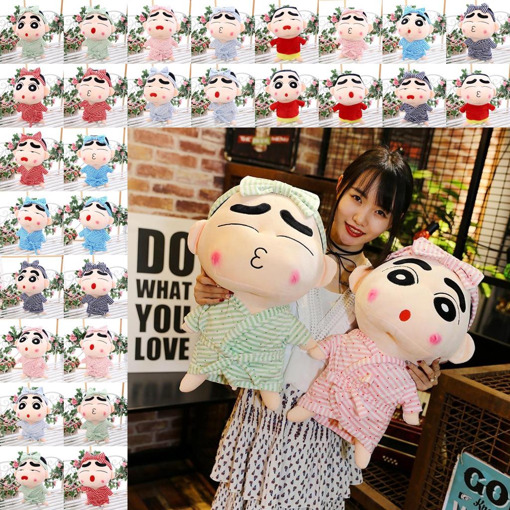 Adorable Plush Crayon Shinchan Doll In Colorful Bathrobe For Cozy Cuddling Gifts