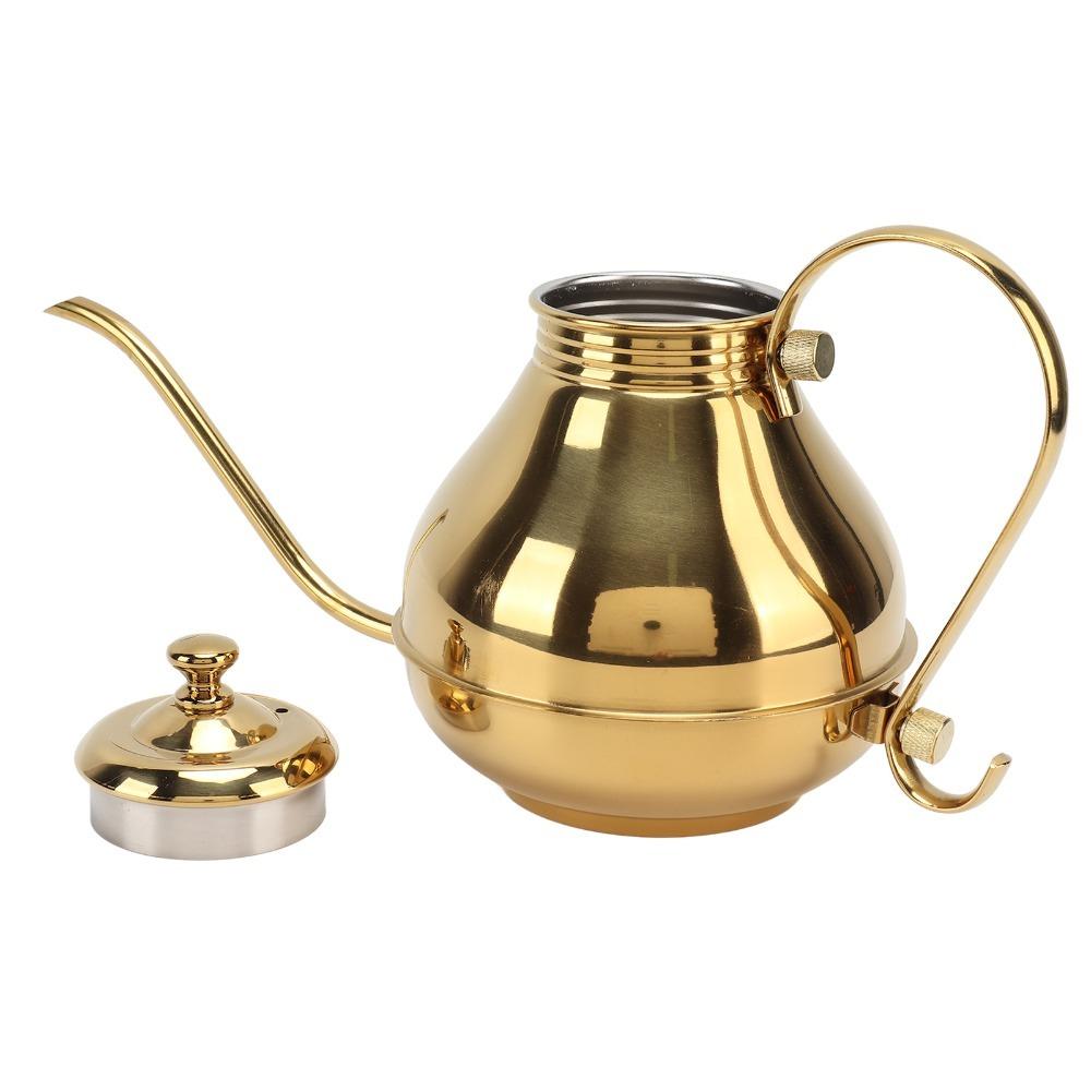 Ergonomic Handle Coffee Drip Kettle 1.5L Capacity Thin Mouth Kettle Pour Over Kettle Office Use