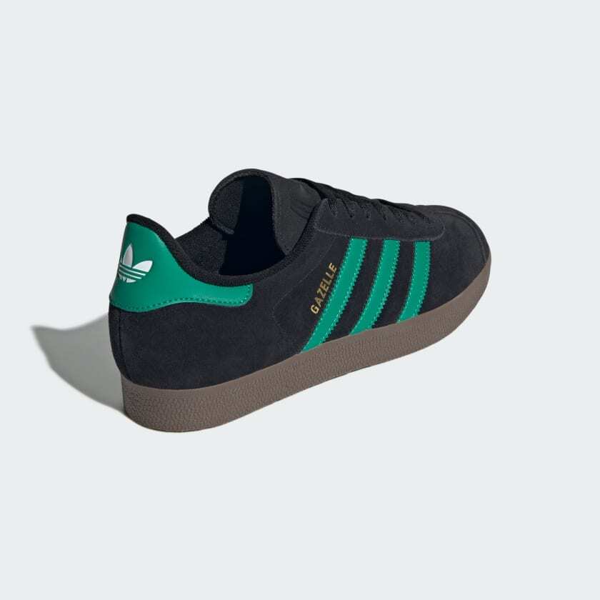 JH5394 Adidas Originals Gazelle Core Black Court Green Cloud White (Men's)