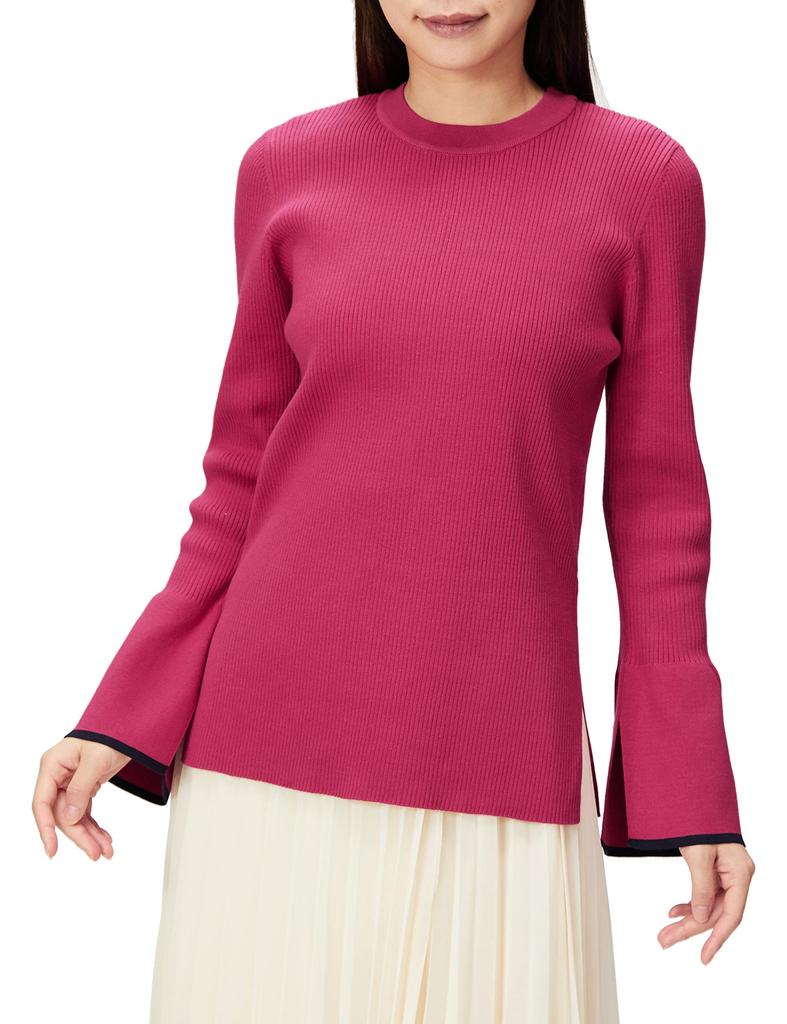 Mira Owen Flared Rib Knit 09WNT224046 Pink Women's