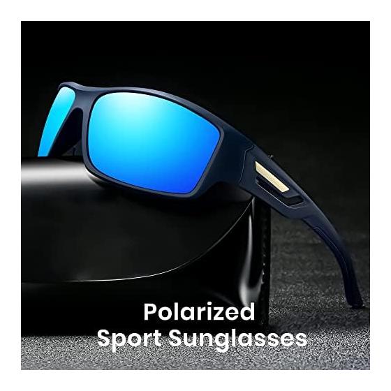 [Cyxus] Sports Sunglasses, Polarized Lenses, UV Protection, Ultra Lightweight TR90, Bicycle, Mountain Climbing, Fishing, Baseball, Golf, Running,