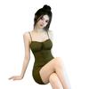 American Retro Vacation Texture Suspender Dress Women's Spring Dress New Spice Girl Waist Thin a Word Short Skirt.