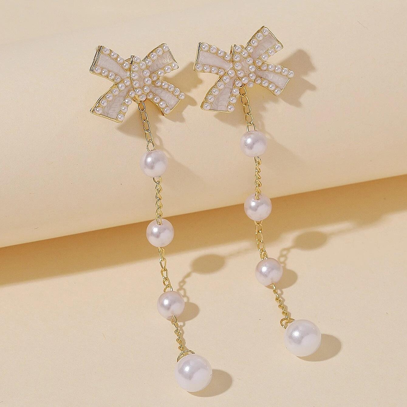 

Серьги-гвоздики с жемчужинами в форме капли масла, модные дизайнерские серьги, темпераментные серьги с индивидуальностью белый