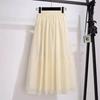 New Fairy Half-Skirt Summer High Waist Misty Cloud Chiffon Patchwork Cute Age-Reducing Half-Skirt