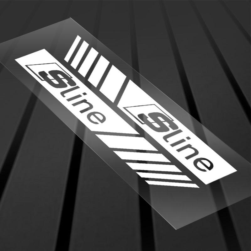2PCS Car Rear View Mirror Side Stripe Badge 3D Sticker Car Styling for Audi S5 S6 S7 S4 S8 TT TTS A4 B8 A3 B6 A6 C7 C6 B7 Q5 Q7 C5 A5 B5 A7 A1