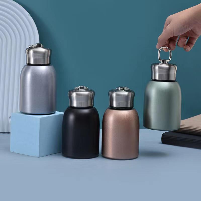 Chic Mini Stainless Steel Travel Thermos - Portable & Cute Water Cup for Outdoor Use
