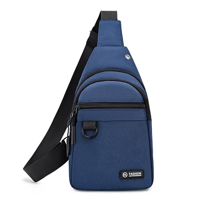 Li Shen Men's Casual Oxford Crossbody Chest Bag