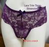 Crotchless Lace Panties: Sexy See-Through Lingerie In Purple, Pink, and Black