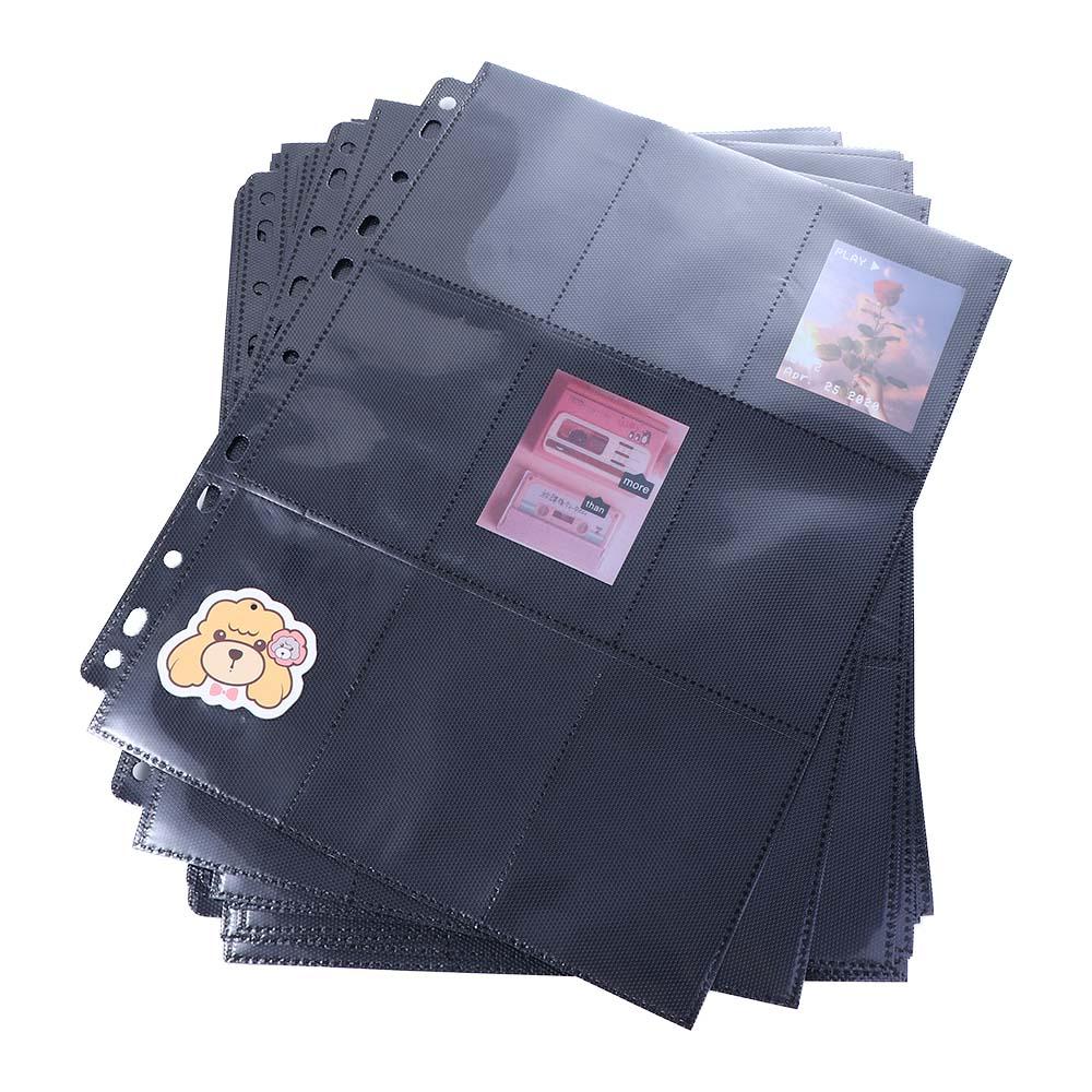 Album Replacement Collection Album Black Storage Page Inner Page Loose-leaf Inners Card Album