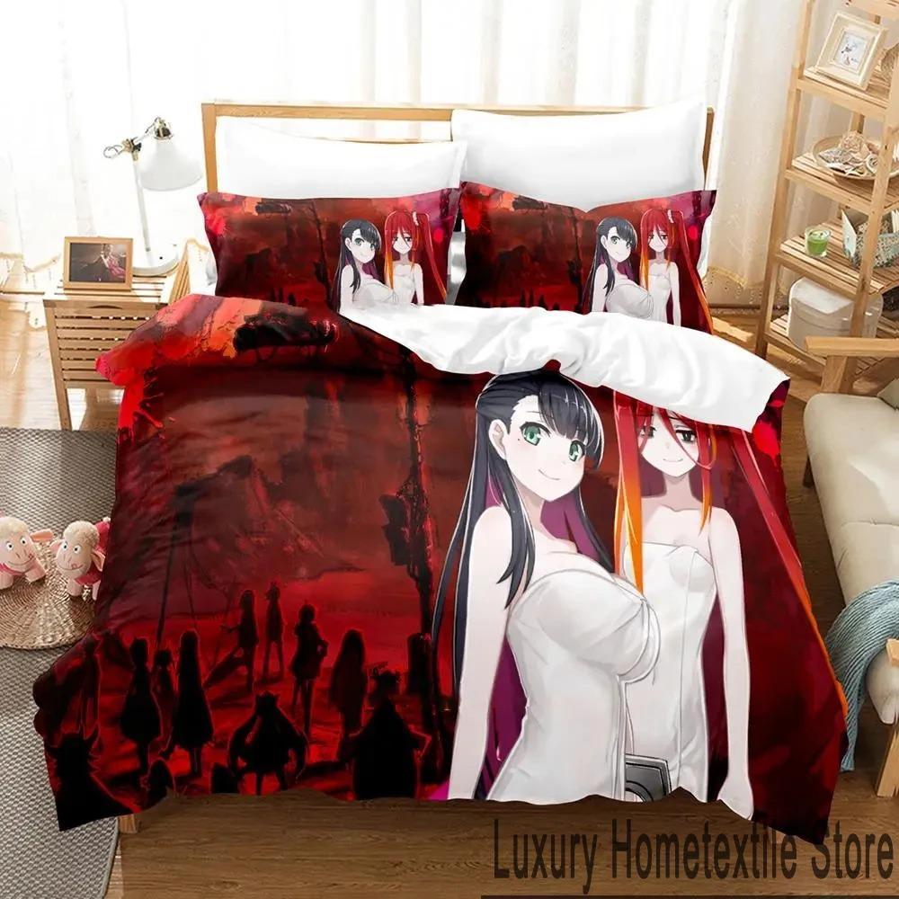 Bekvämt Anime-tryckt påslakan med örngott King Queen Twin Storlekar för Pojkar Flickor och Barn