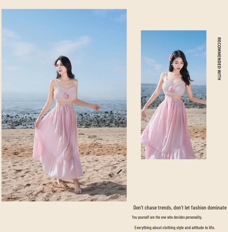 Bohemian Island Hot Spring Resort Women's Thai-Style Bikini with Versatile Long Skirt