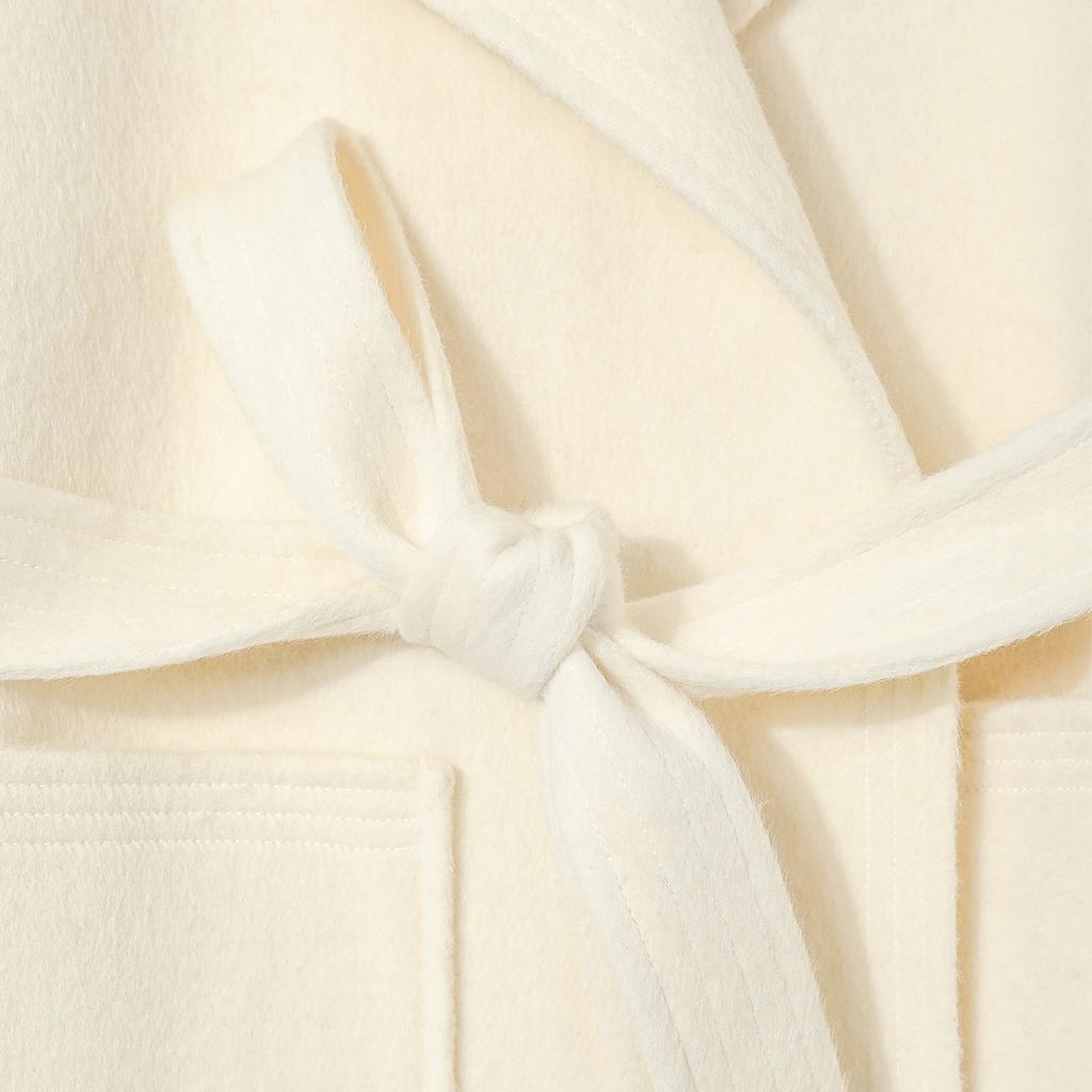 Autumn and winter handmade coat making alpaca woolen coat loose wool double-sided woolen coat women