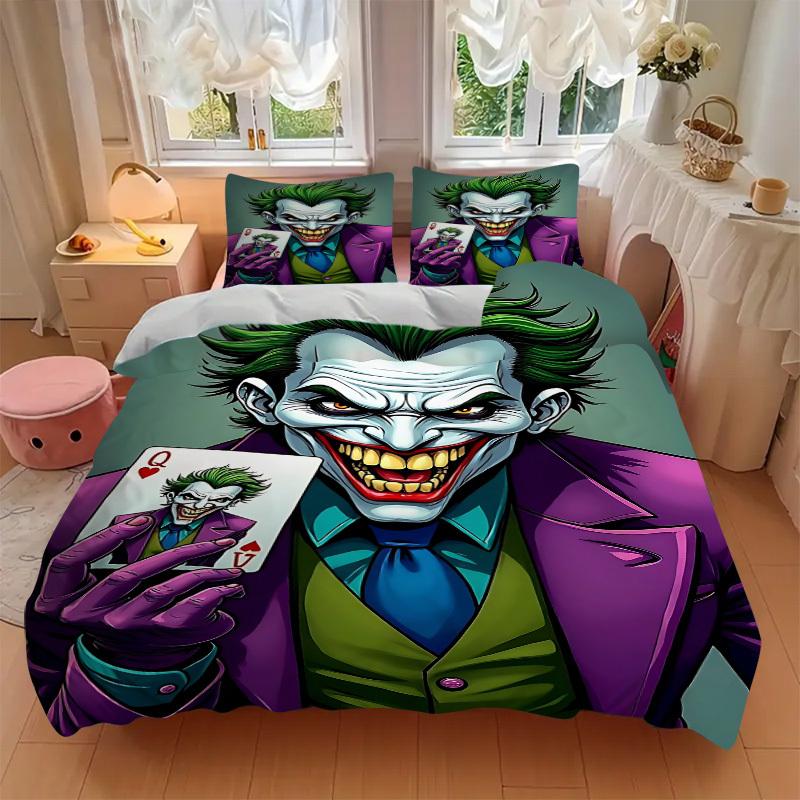 3pcs Joker Playing Cards Duvet Cover Set (1 Duvet Cover + 2 Pillowcases, No Core) - Comfortable, And Breathable Bedroom Decoration yy251104079