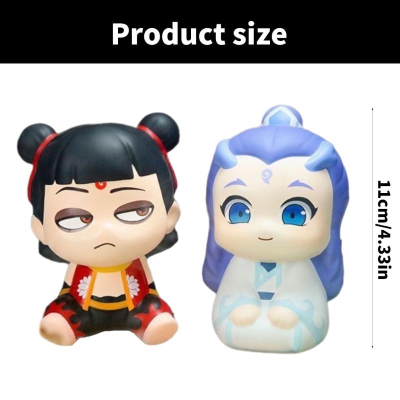 Squeeze Toy Nezha/Aobing Character Stress Reliever TPR Squeezable Toy Perfect for Office or Home Use Student Relax Toy