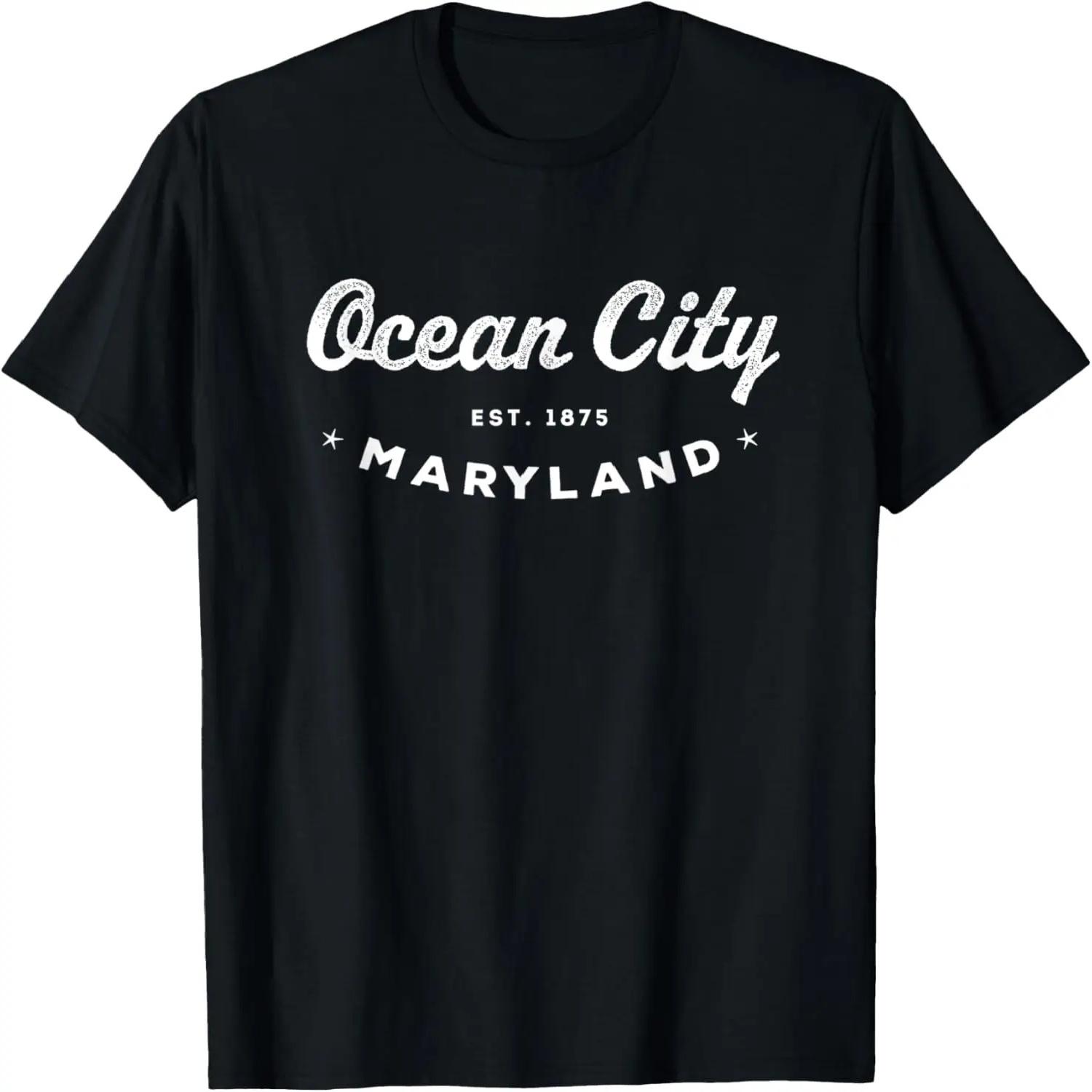 Retro Ocean City, MD Maryland Est 1875 vacation souvenir T-Shirt XXXXL