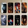 Terrifying M-Michael M-Myers Phone Case For iPhone17,16,15,14,13,12 Plus,Max Soft Silicone Black Cover