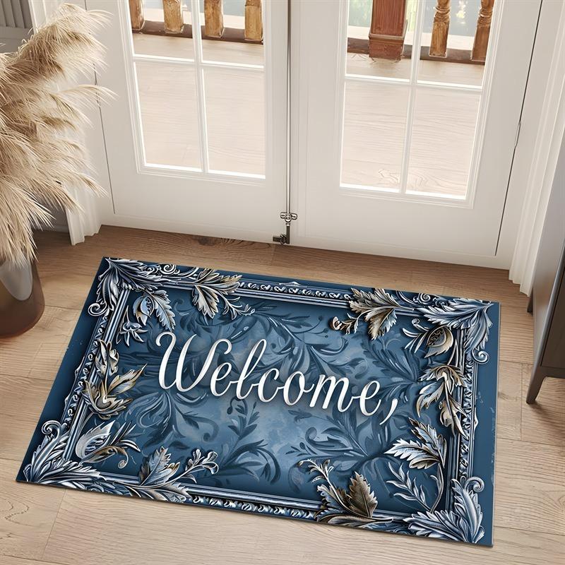 Welcome Entrance Doormat Home Decor Carpet Indoor Outdoor Floor Mat Living Room Bedroom Bath Kitchen Rug
