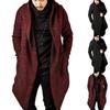 Stylish Men's Hooded Cardigan With Irregular Hem