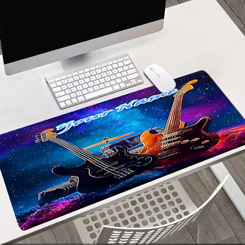 1PC Custom Name Guitar Dreams Cosmic Mouse pad, keyboard and mouse desk pad, for computer notebook Birthday Gift For Any Room Or Office