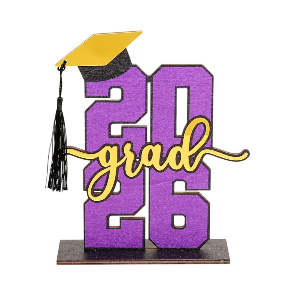Three Dimensional 2026 Graduation Wooden Holiday Decoration Ornaments Graduation Gifts