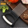304 Stainless Steel Onion Holder & Meat Tenderizer - Vegetable Slicer Kitchen Tool