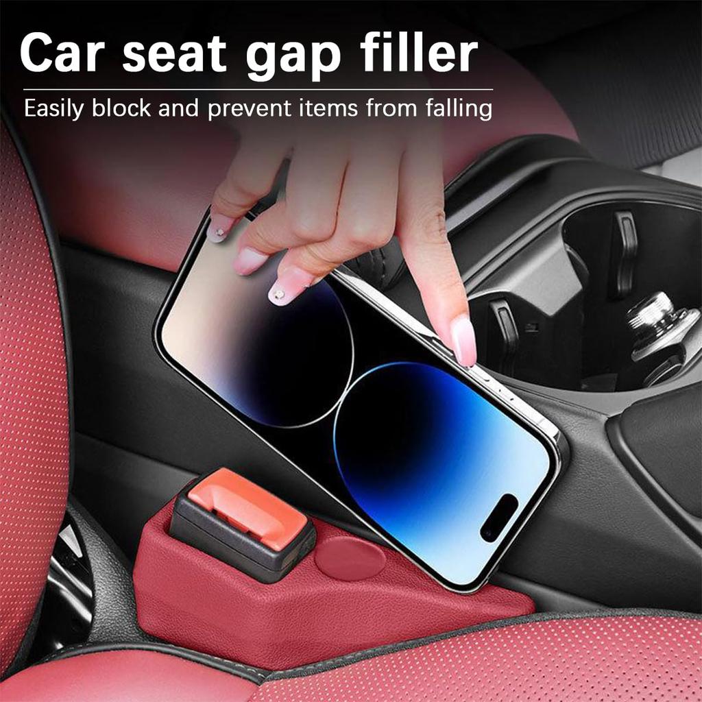 2Pcs Car Seat Gap Filler Odorless Seat Belt Buckle Protector Flexible Seat Side Gap Filling Strip Universal Auto Drop Blocker