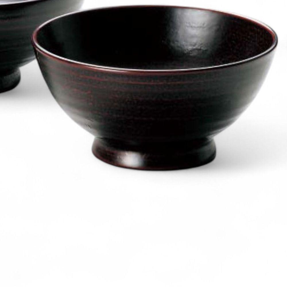 Set of 2 Lacquerware Made in J-kitchens Bowls, Wooden, Hand-Painted, Japan, PID-528701
