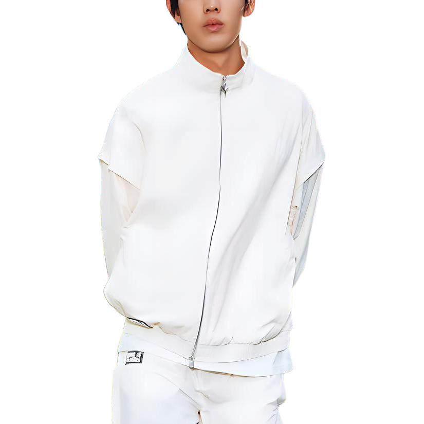 Puma Solid Color Comfortable Zip Collar Jacket Unisex Jacket Almond 631528-87