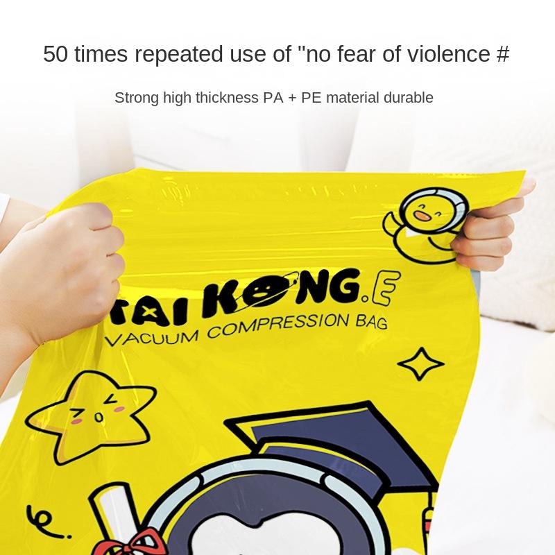 3224 Vakuum-Kompressionsbeutel Große Größe Steppdecke Bettwäsche Aufbewahrungsbeutel Steppdecke Kleidung Haushalt Luftabsaugender Kleider-Sortierbeutel