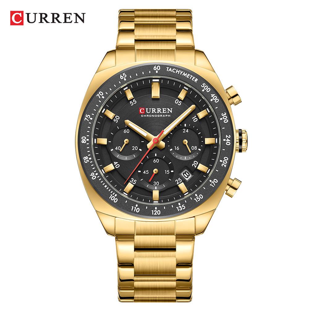 CURREN 8287 Men's Multifunctional Waterproof Business Watch with Calendar