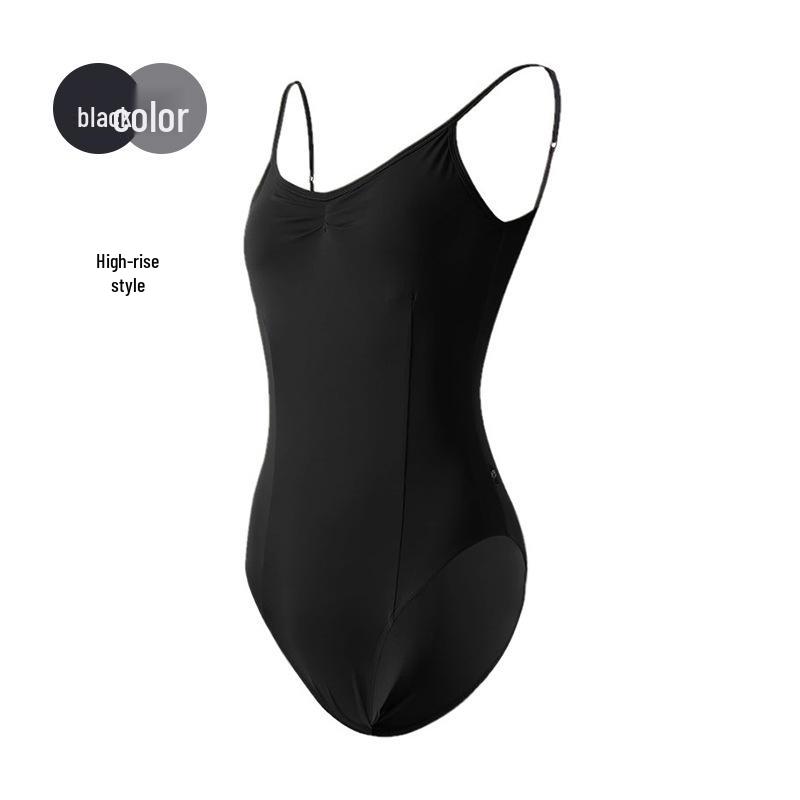 Dívčí a dámský taneční cvičební trikot s tílkovými ramínky pro balet a gymnastiku