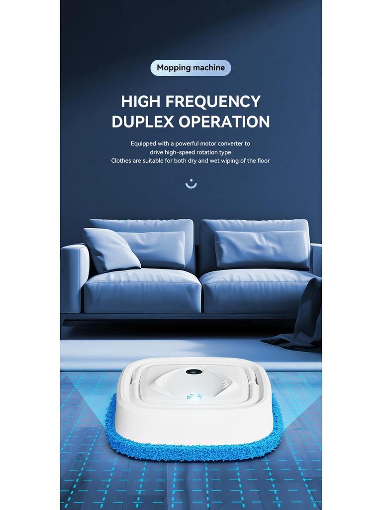 Cross-Border Robotic Vacuum: Automatic All-in-One Cleaner for Vacuuming, Sweeping, and Mopping - Intelligent, Multi-Function, and Compact.