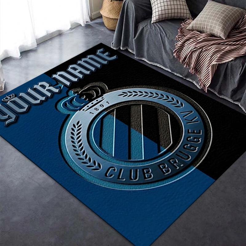 Custom Name Club Brugge Kv Carpet Rug for Living Room Bedroom Home Sofa Decoration,Kids play Non-slip Floor Mat