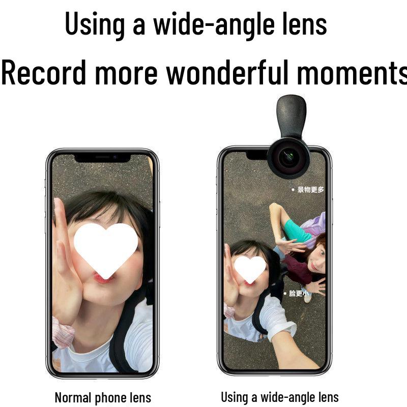Objectif universel pour téléphone mobile:  Photographie Selfie HD Grand Angle & Macro
