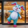 Easter Blue Rabbit Inflatable Cosplay Party Costume for Stage Performance