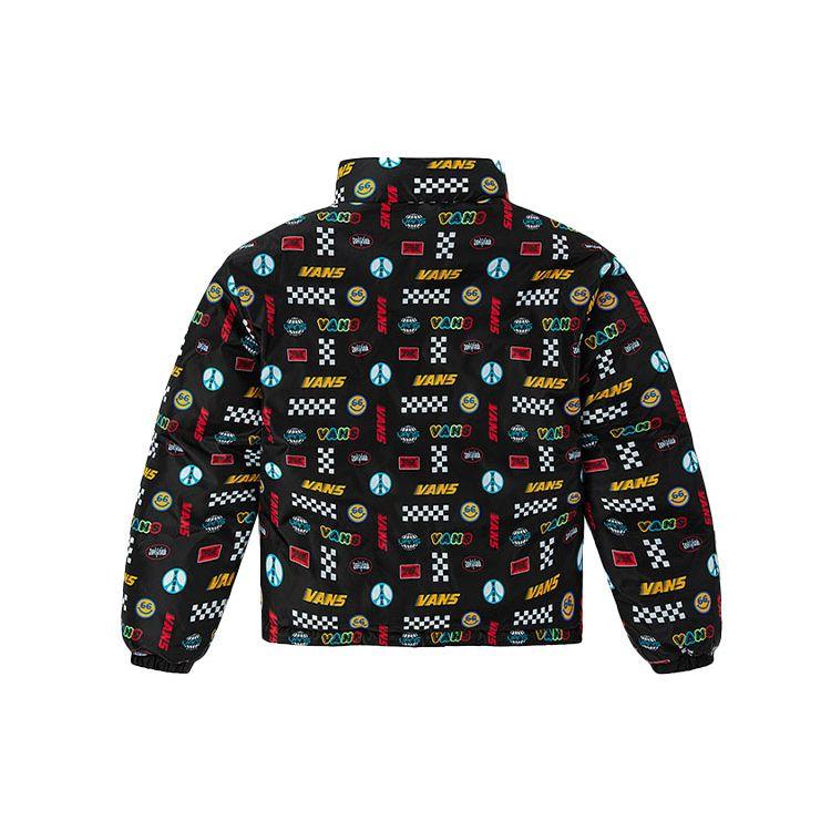 Vans Oboustranná teplá péřová bunda se stojáčkem Dámské svrchní oblečení Černá VN0A5F62BLK