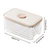 Fruit Storage Containers For Fridge Transparent Fruit Keepers Box Portable Food Storage With Airtight Lids For Picnic Camping