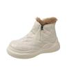 Korean version of snow boots for women to wear in autumn and winter 2025 new velvet thickened warm thick-soled versatile cotton boots cotton shoes