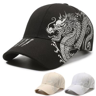 Spring Autumn Chinese Dragon Pattern Baseball Cap Men's Outdoor Caps Women Summer Sun Visor Hats Peak Cap