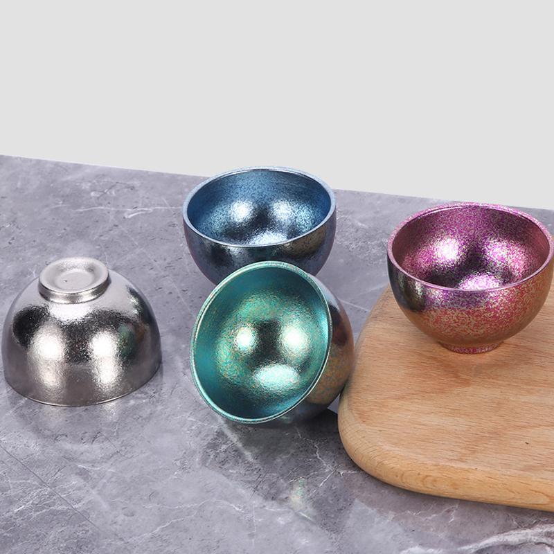 Pure Titanium Small Tea Cup Coffee For Outdoor Portable Camping Coffee And Tea Tableware Brewing Hiking Tea Cup Teapot