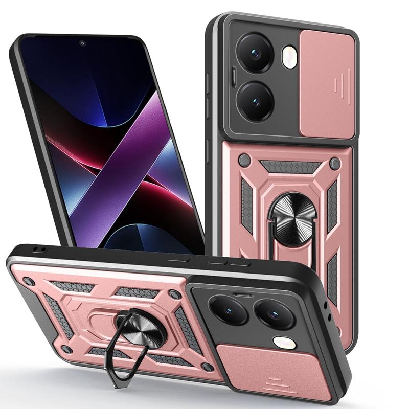 Magnetic Stand Funda for POCO X5 X6 X7 Pro Case Armor Slide Camera Ring Holder Protection Cover for Xiaomi POCO X7 X6 X5 5G Capa