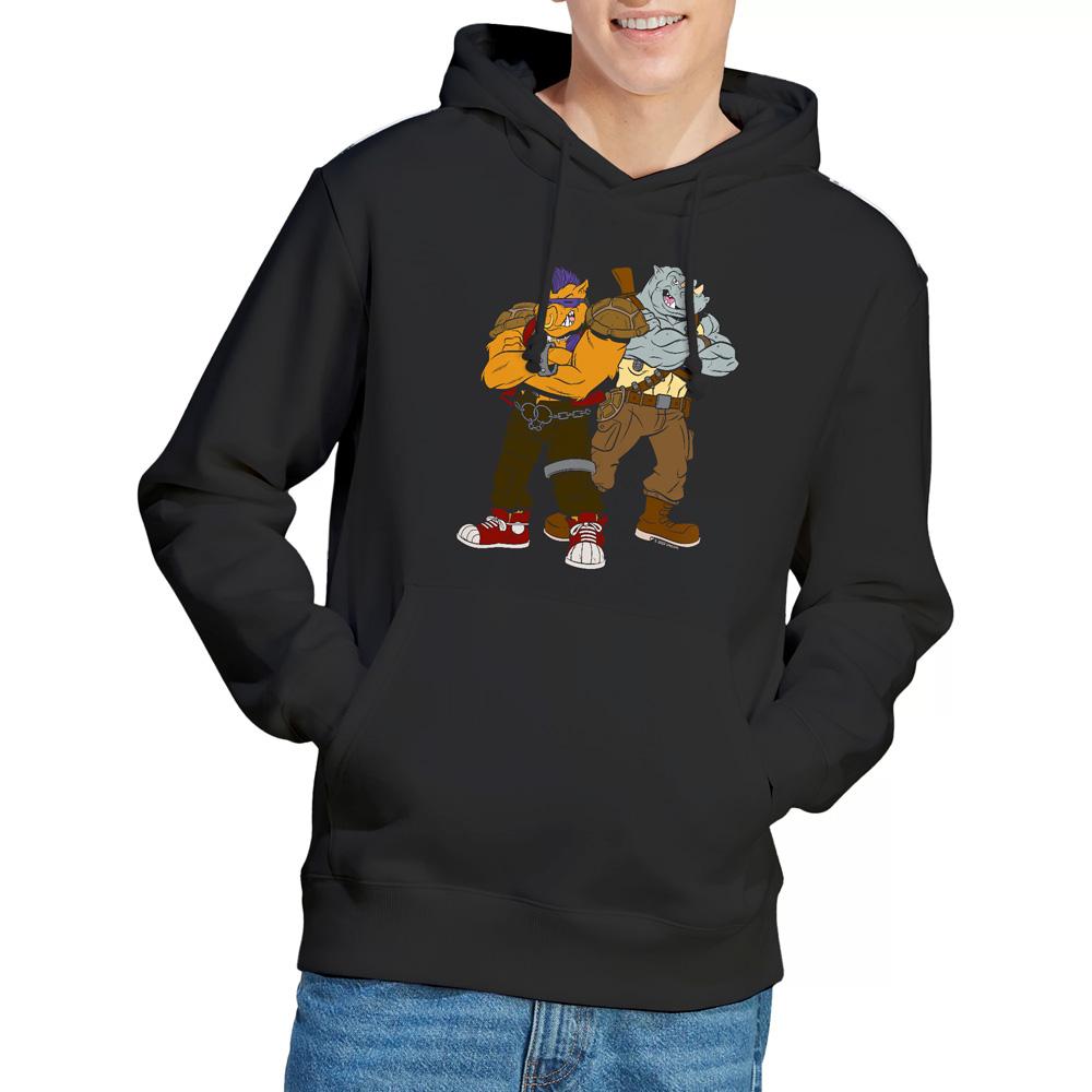 Teenage Mutant Ninja Turtles Mens Bebop & Rocksteady Hoodie