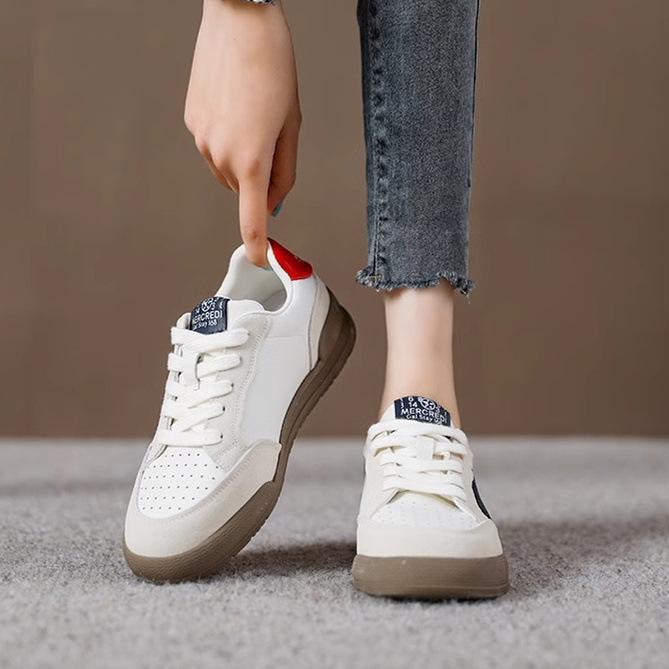 

Guochao ретро немецкие тренировочные кроссовки женские универсальные кроссовки на платформе-звезде 2025 ранняя осень новинка на мягкой подошве спортивные и повседневные белые кроссовки 40 бежевый