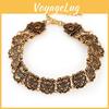 Vintage European Alloy Short Necklace With Geometric Design For Men And Women