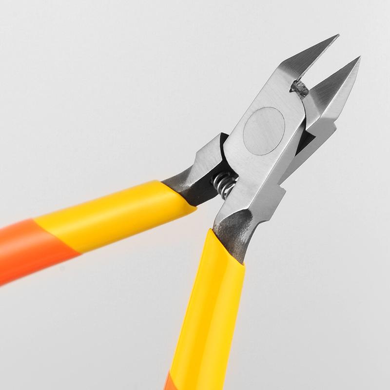 2pcs Carbon Steel Precision Cutter Pliers Professional Sharp Nipper Diagonal Snips for Model Assembly Home Use Cutting Tools