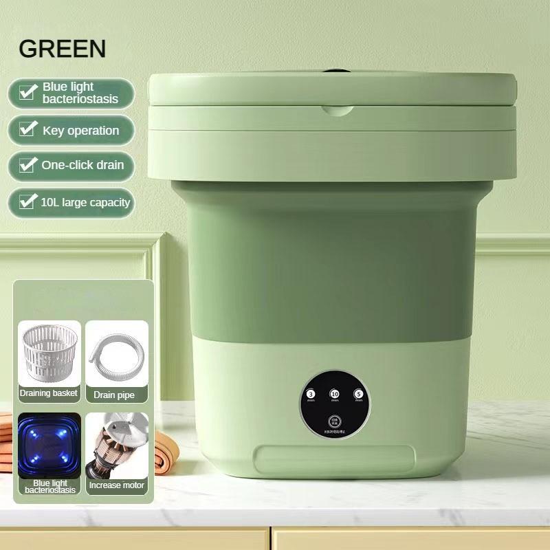 6L/10L Household Large Capacity Underwear Washing Machine Foldable Electric Washer Portable Mini Travel Washing Device