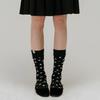 NYW DOT LONG SOCKS_BLACK